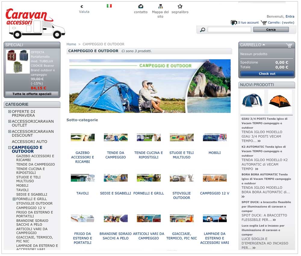 accessori caravan